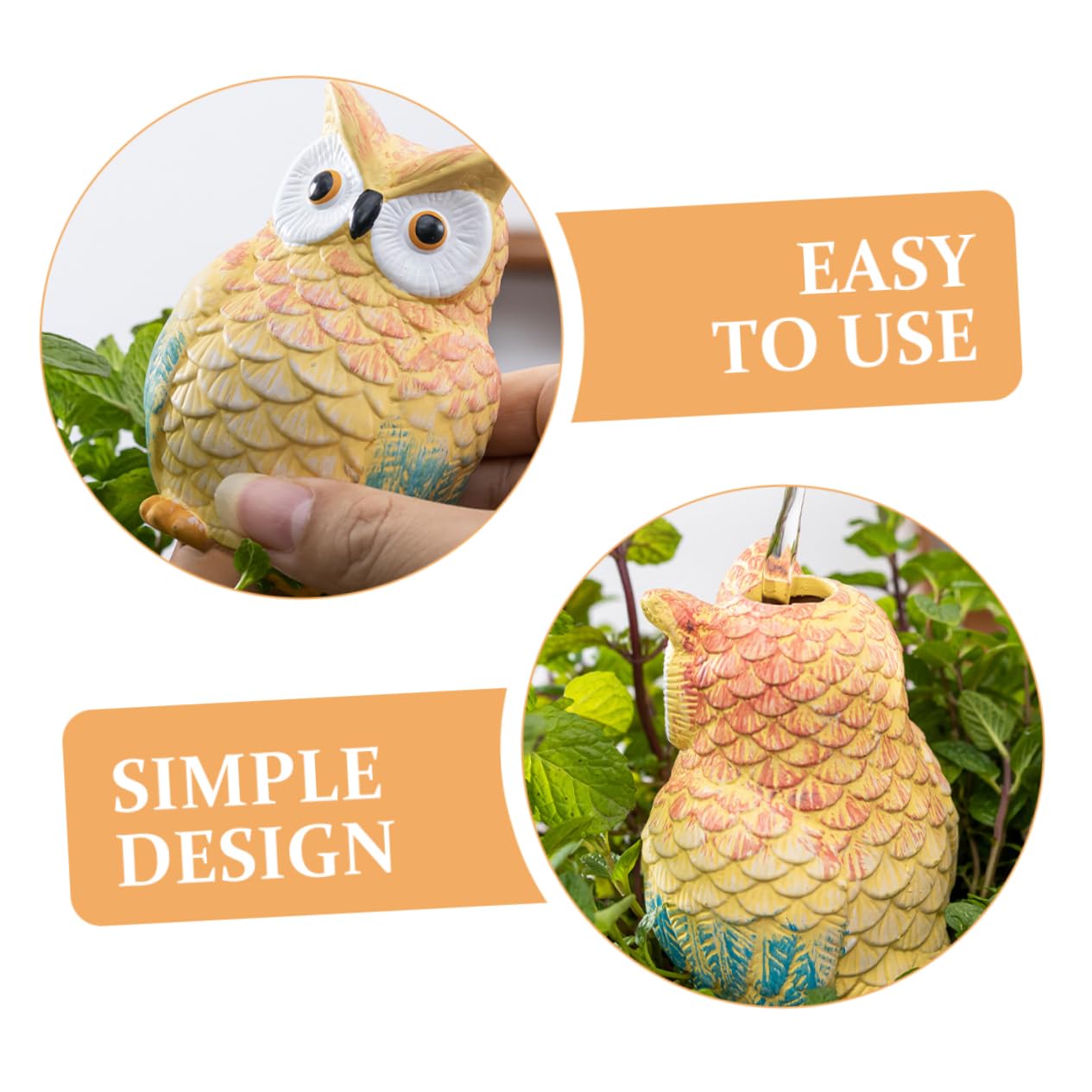 Toddmomy Arroseur Automatique pour Plantes Hibou 210ml, Lot de 4