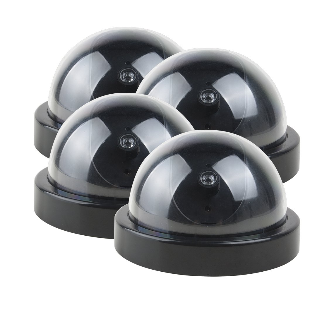Aexit 4 (Electronic security) Pcs Pretend Dummy Dome Realistic Looking Security Camera Red LED Light (10ry600qf154) Detection Sensor-image-34