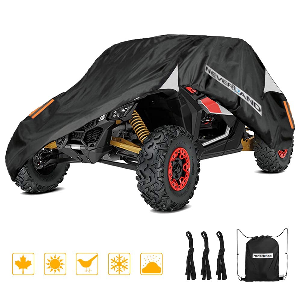 NEVERLAND Cubierta para UTV, Protector de Lluvia y Nieve Universal para Can-Am Maverick X3 XMR/XRC/Turbo/900 HO/R/X DS Turbo R/X RC Turbo R/X RS Turbo R/X MR Turbo R (Excepto MAX Series)