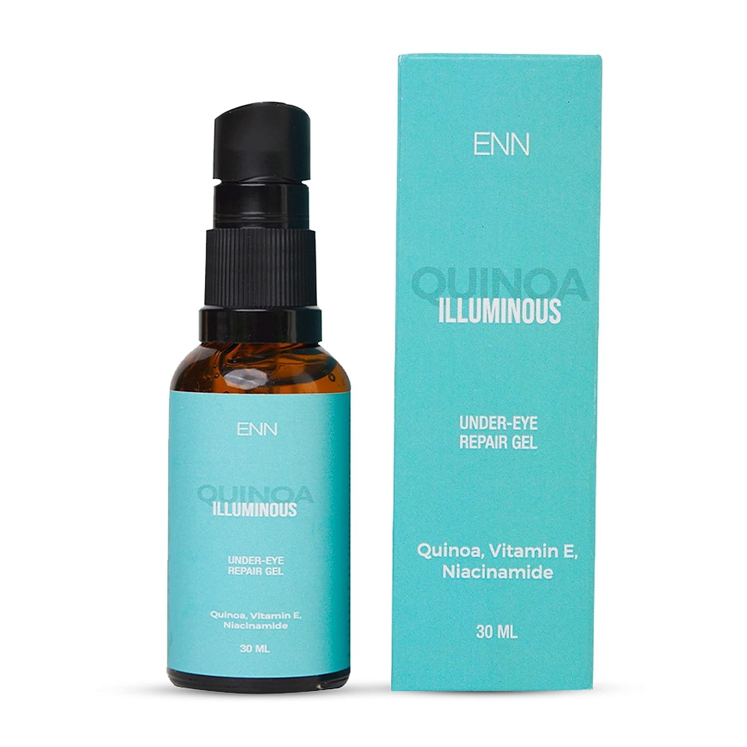 Illuminous Under Eye Repair Gel for Dark Circles for Women & Men with Quinoa, Vitamin E & Niacinamide helps Reduce Dark Circle, Puffiness, Finelines, 30ml