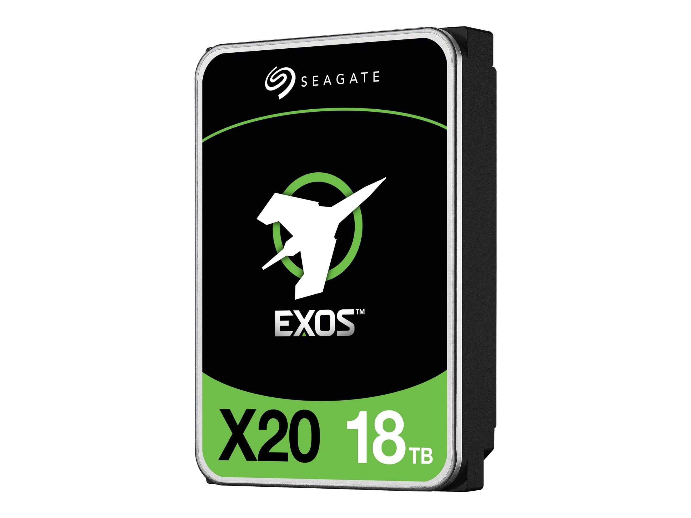 SEAGATE 18TB Exos HDD SATA 高耐久モデル Seagate Exos X20 18 TB SATA Recertified Hard Drive