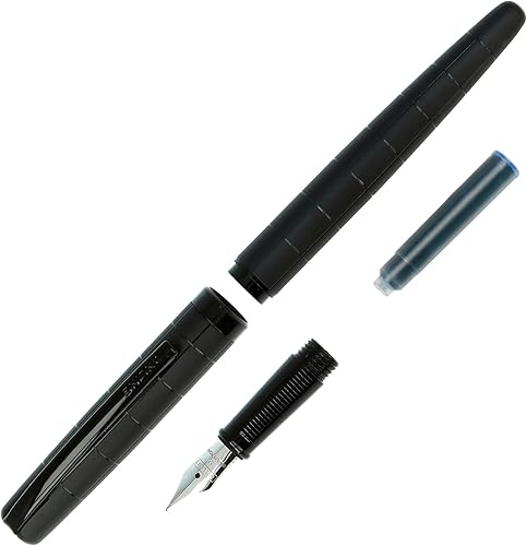Miniatura 4 de Eleganza Pluma Estilográfica I Negro I Tamaño M I Clip de Metal I Incluye Cartucho de Tinta I Pluma Fuente para Cartuchos de Tinta Estándar o