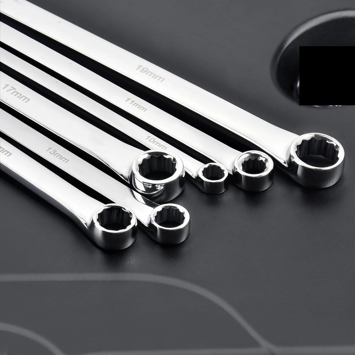 Telescopic Ratchet Zestaw bardzo długich kluczy oczkowych 6 szt., metryczny, trwały, klucz lotniczy 8–19 mm Klucze dynamometryczne