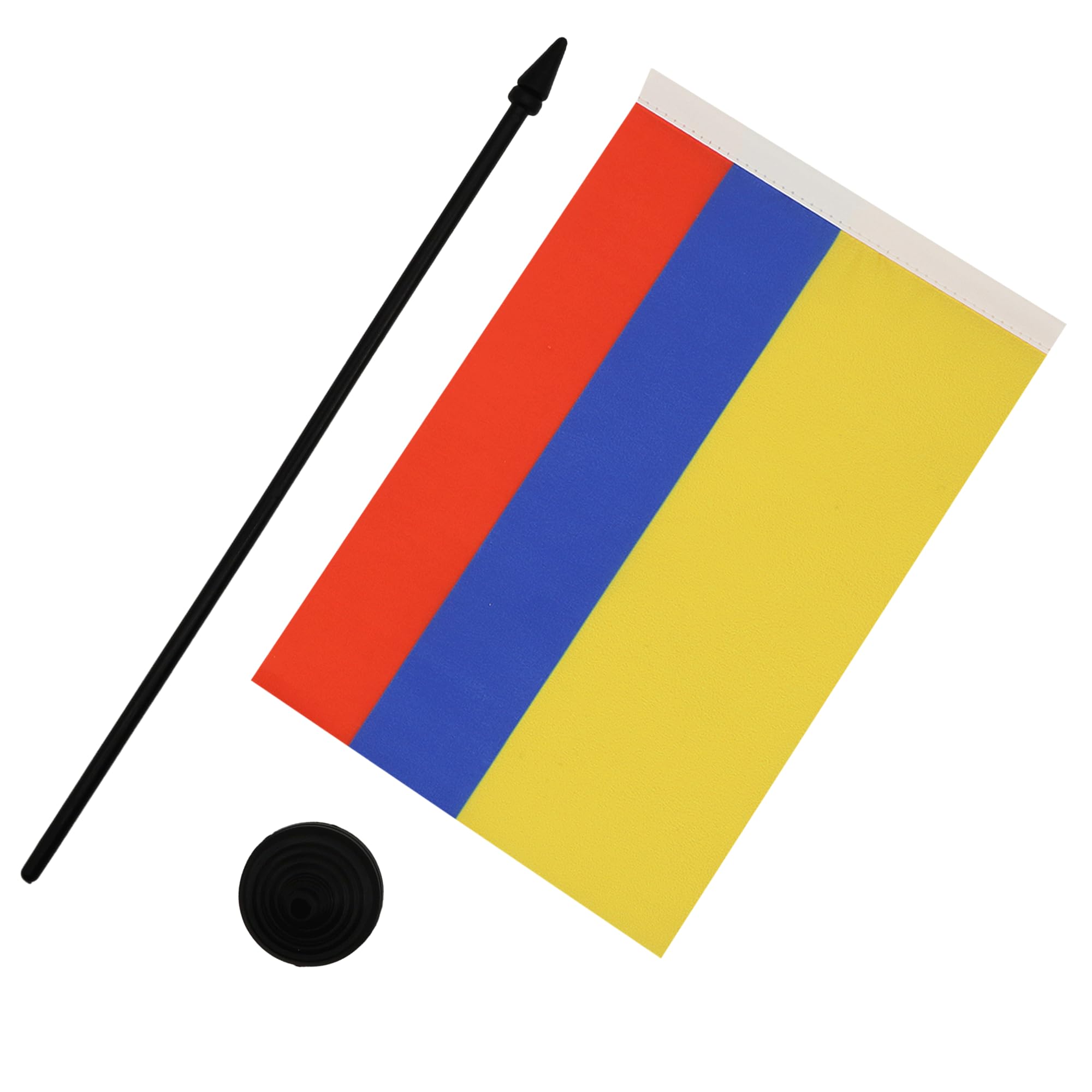 DRAPEAU DE TABLE COLOMBIE 21x14cm - PETIT DRAPEAUX DE BUREAU