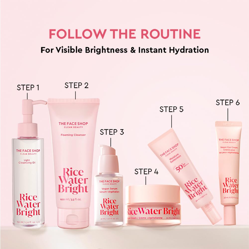 The Face Shop Rice Water Bright Face Wash - Glowing Skin -9