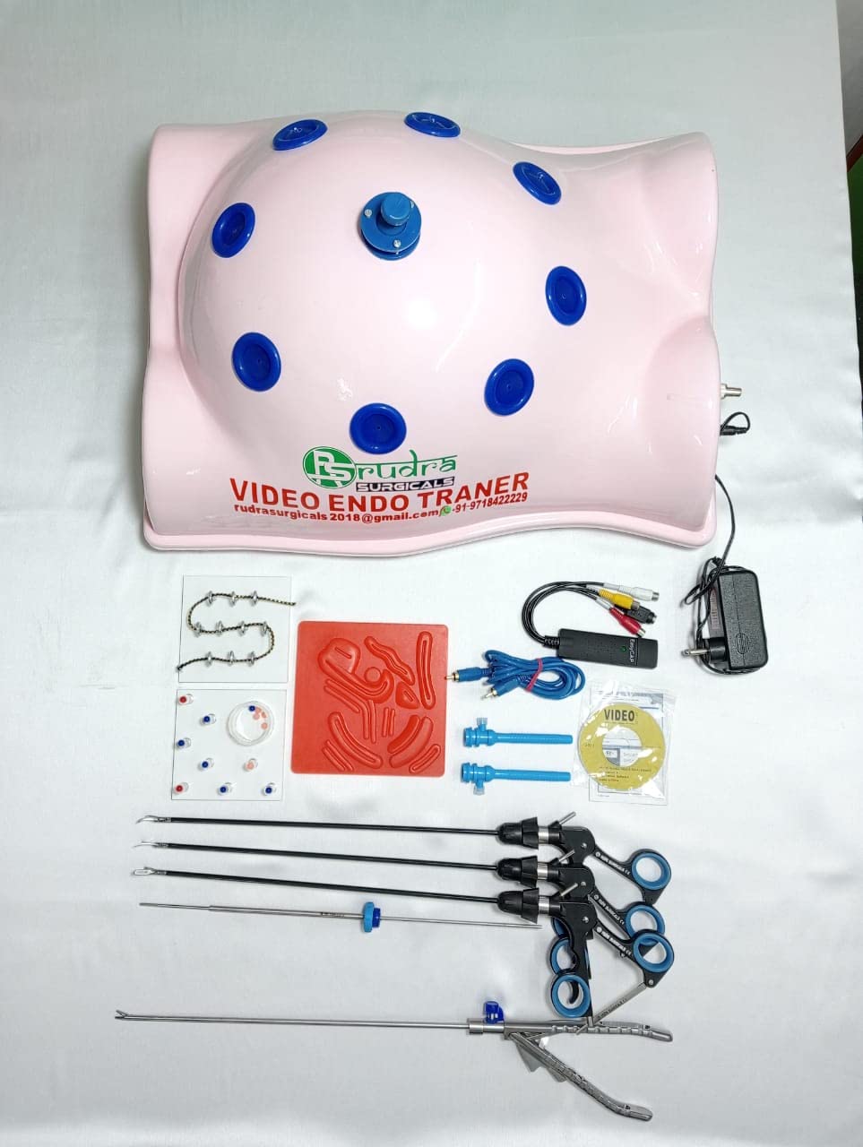 Laparoscopic Full Body Shape Endotrainer With 5 Basic Training kit Best Quality Reusable CE Certified (B0CVTQL594) Amazon Price History, Amazon Price Tracker
