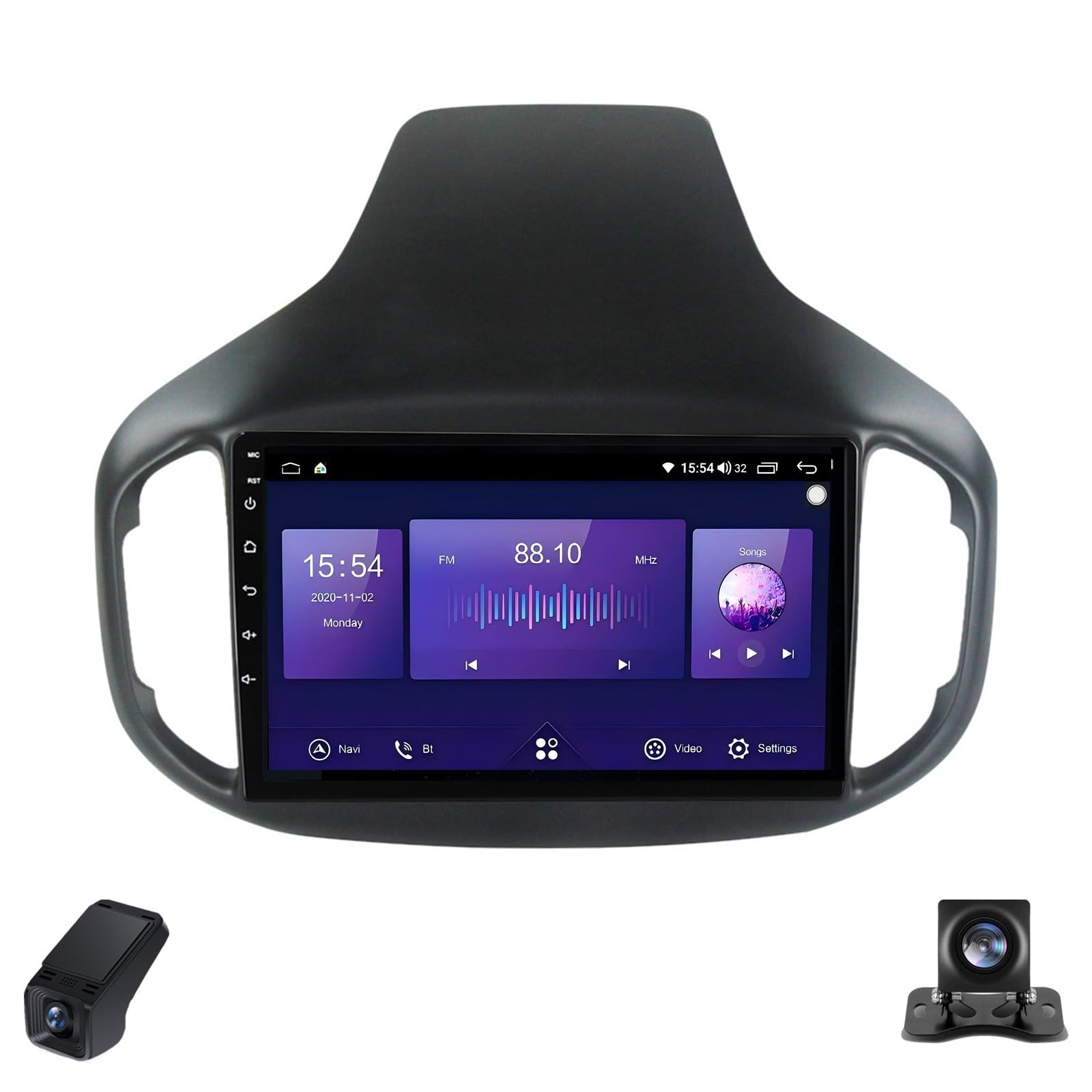 Ekran Radia Samochodowego IPS dla Chery Tiggo 7 1 2016-2020 4-core Radio Samochodowe Android/CarPlay Bezprzewodowe/Android Auto/WiFi/FM/GPS/Bluetooth/SWC/Kamera Cofania/ADAS DVR(X2)