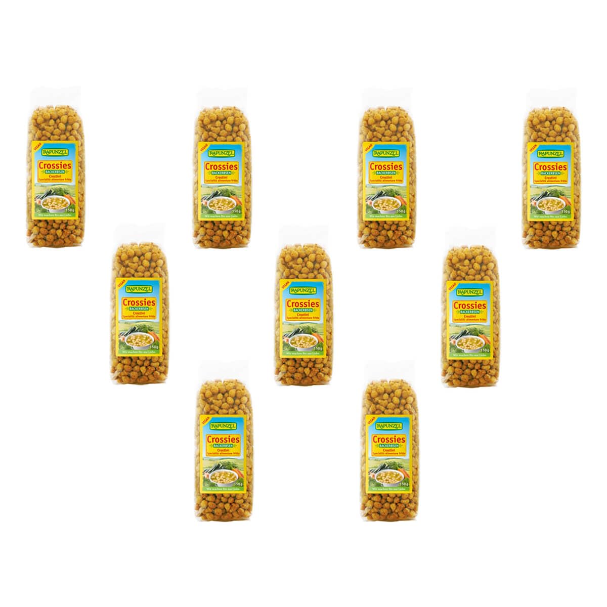 Rapunzel - Backerbsen Crossies - 150 g - 9er Pack