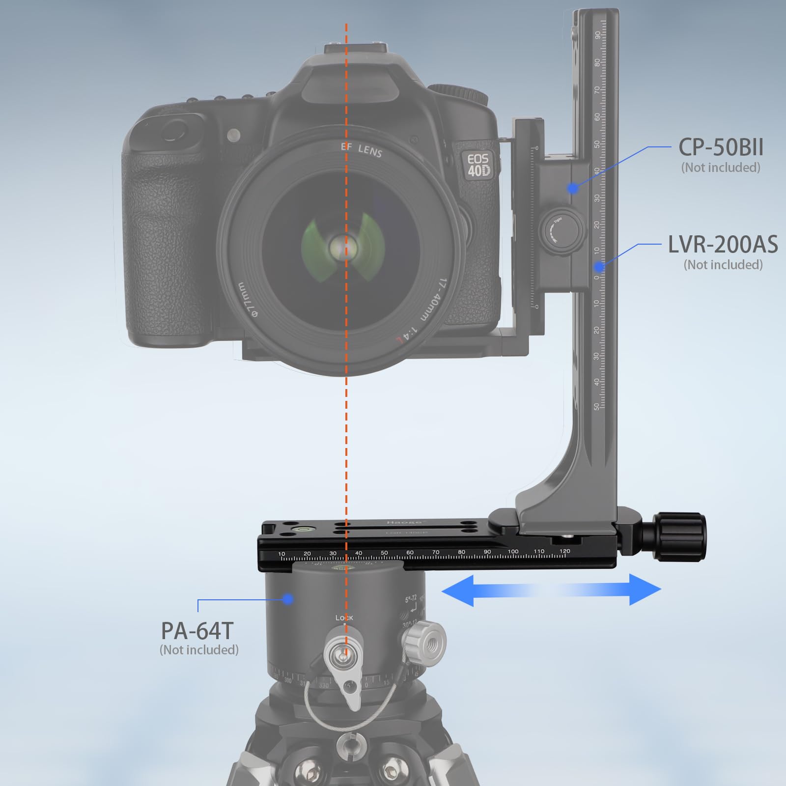 Amazon.com : Haoge 140mm Nodal Slide Double Dovetail Focusing Rail
