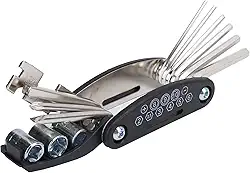 RiToEasysports Ferramenta de Combinação 13 Em 1 Durável para Guitarra, Multiferramenta para Reparo de Guitarra, Ideal para Guitarristas e Bateristas, Metal Preto