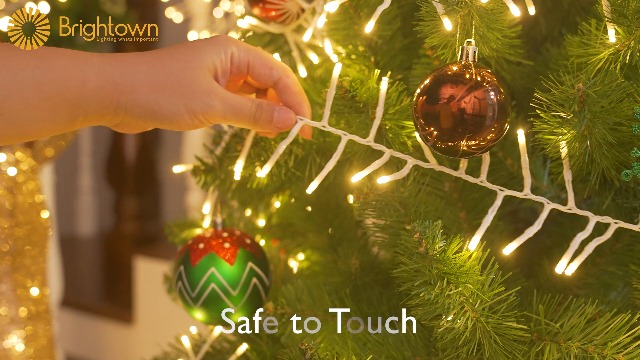 Brightown 25 Ft 500 LED Cluster Lights Christmas Outdoor, White