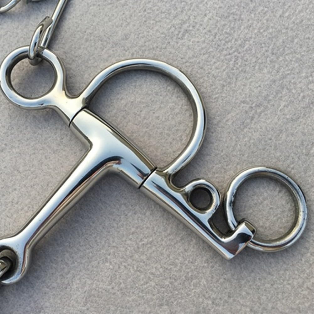 Zoegneer Mors de cheval en acier inoxydable 12,5 cm Armature pour entraînement équestre équitation pour Western Tack
