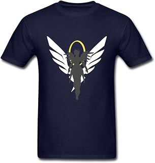 2016 Incomparable Mercy Doctor Overwatch Navy Males T-Shirts X-Large