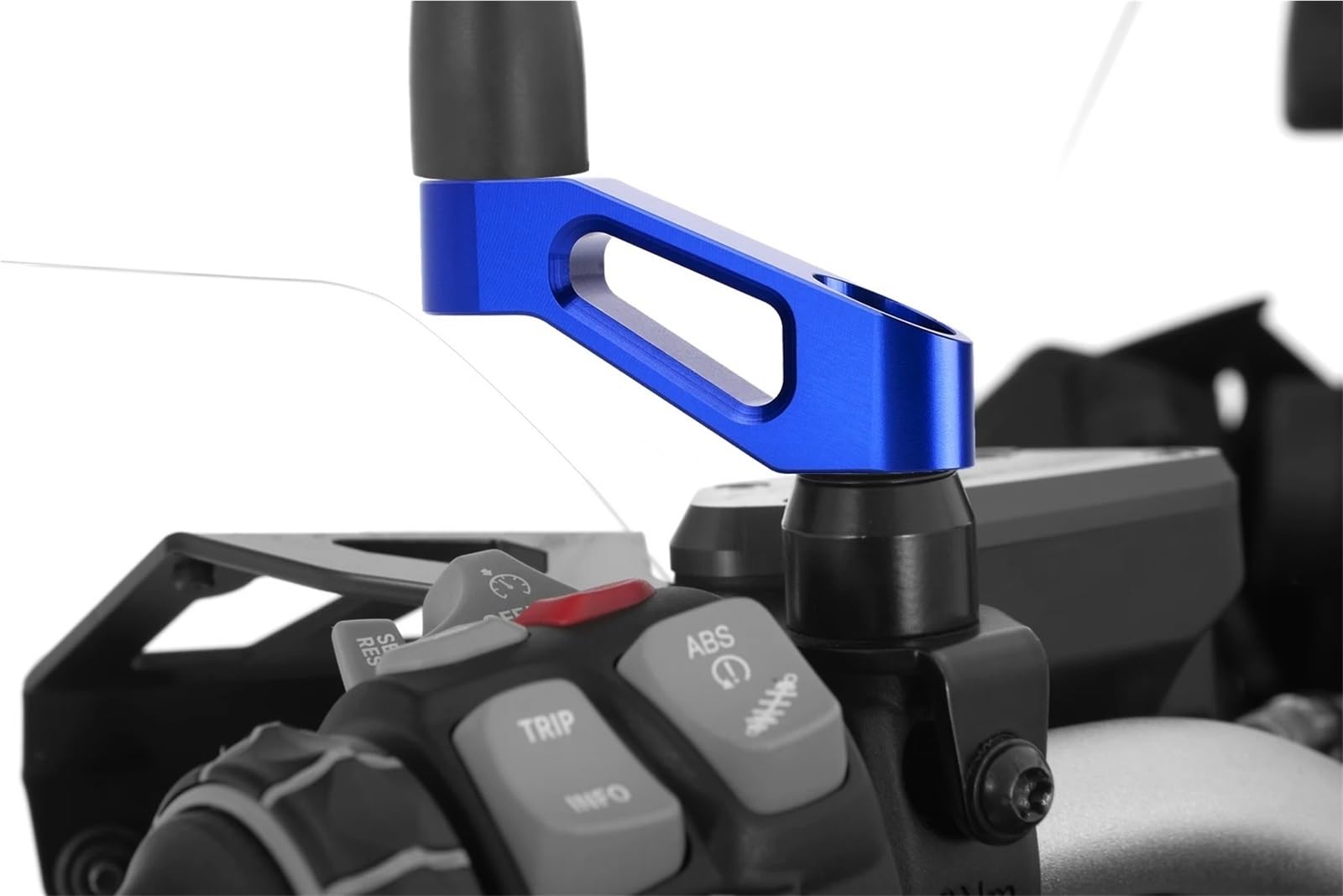 Motorcycle Adjustable Mirrors Riser Extension Bracket Mount Accessories Fit For Bajaj Dominar 400 Pulsar 200 NS RS AS Dominar400 Przedłużacz mocowania(Red no logo)
