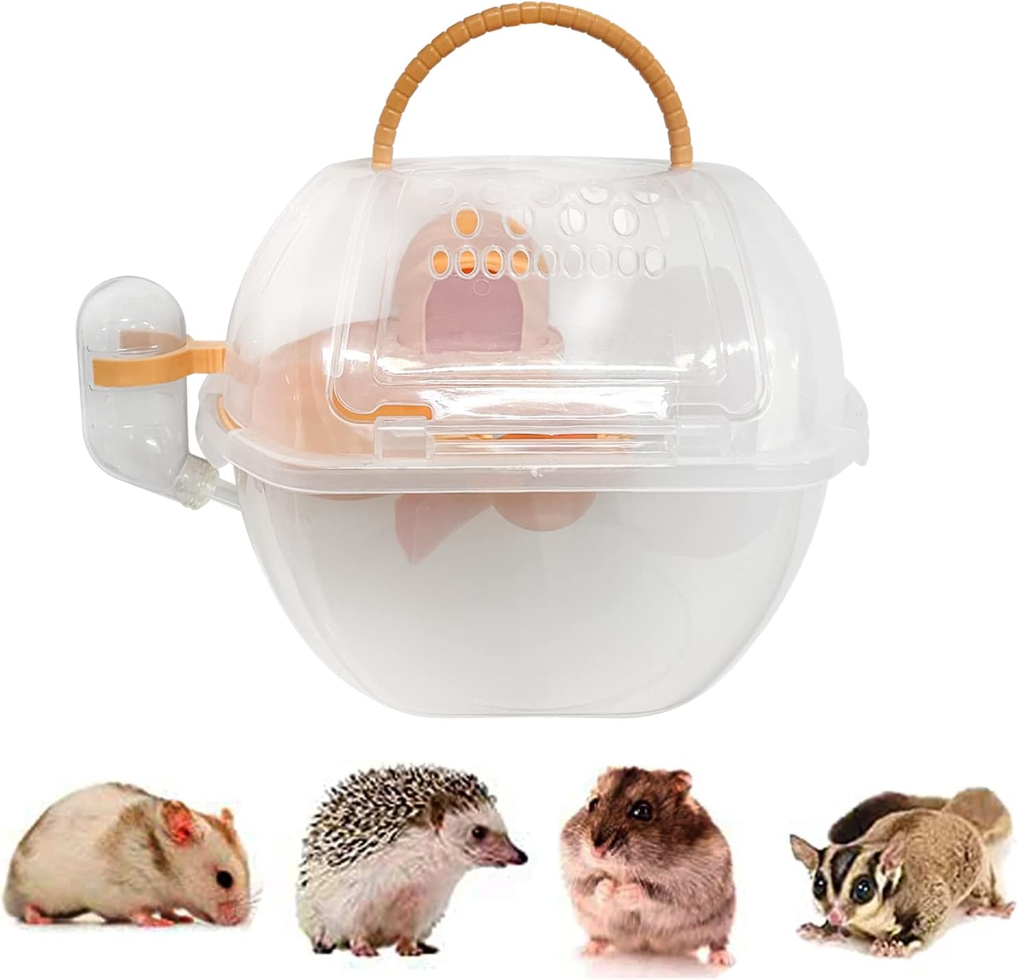 Hamster Travel cage, Portable Pet Carrier Cage, Travel & Outdoor Small Animal Carry