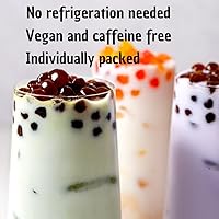 Vista 7 de Popping Instant Boba Pearls Bubble TeaTapioca Bolas veganas – Jugo natural real – Kit de fiesta de sabor bebida y cobertura de postre