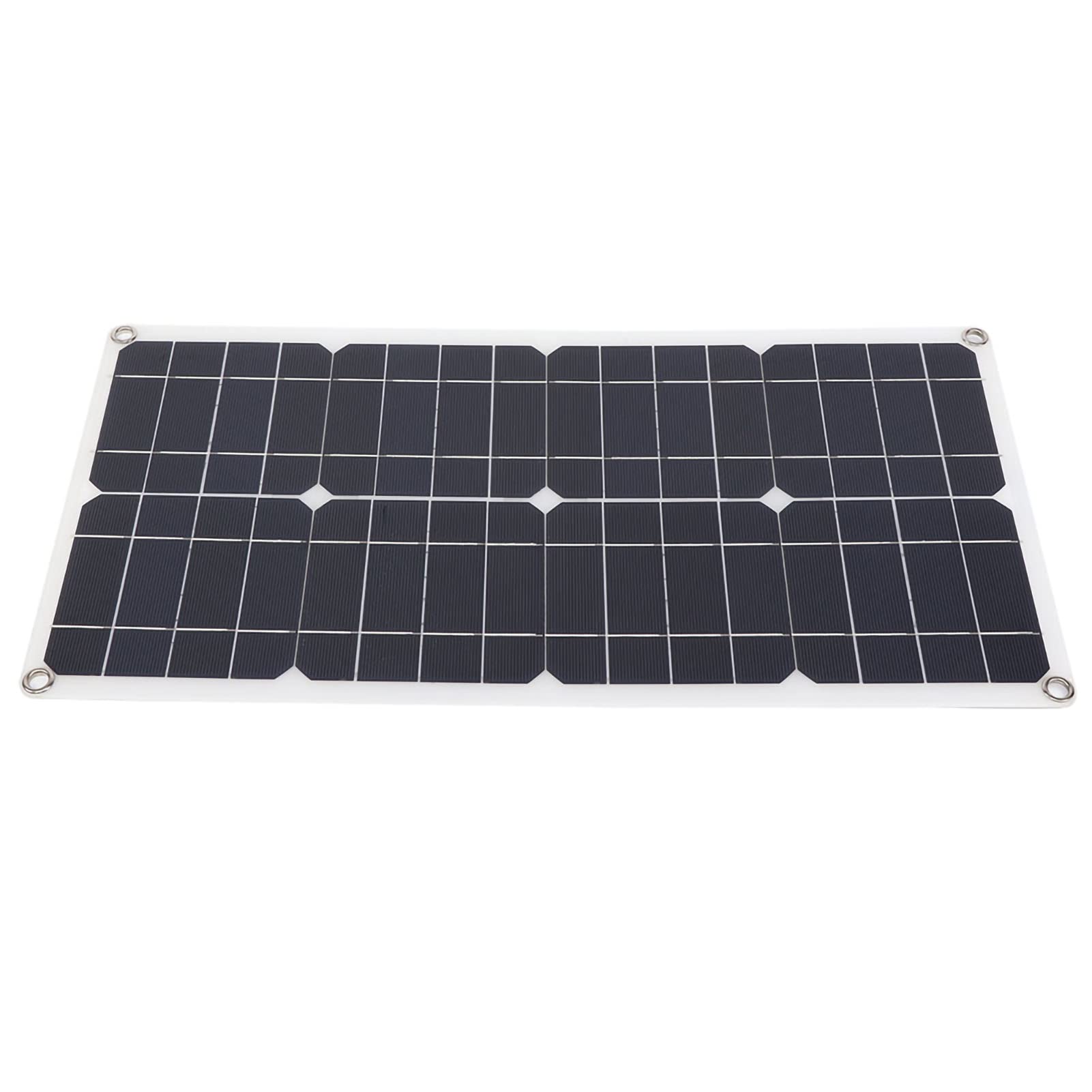 Kikumi Pannello Solare Fotovoltaico Portatile in Silicio Monocristallino 18V Caricatore Solare 25W Dual USB Conversione 19-21% IP65 [Marca] con Diodo di Blocco per Auto Barca Moto
