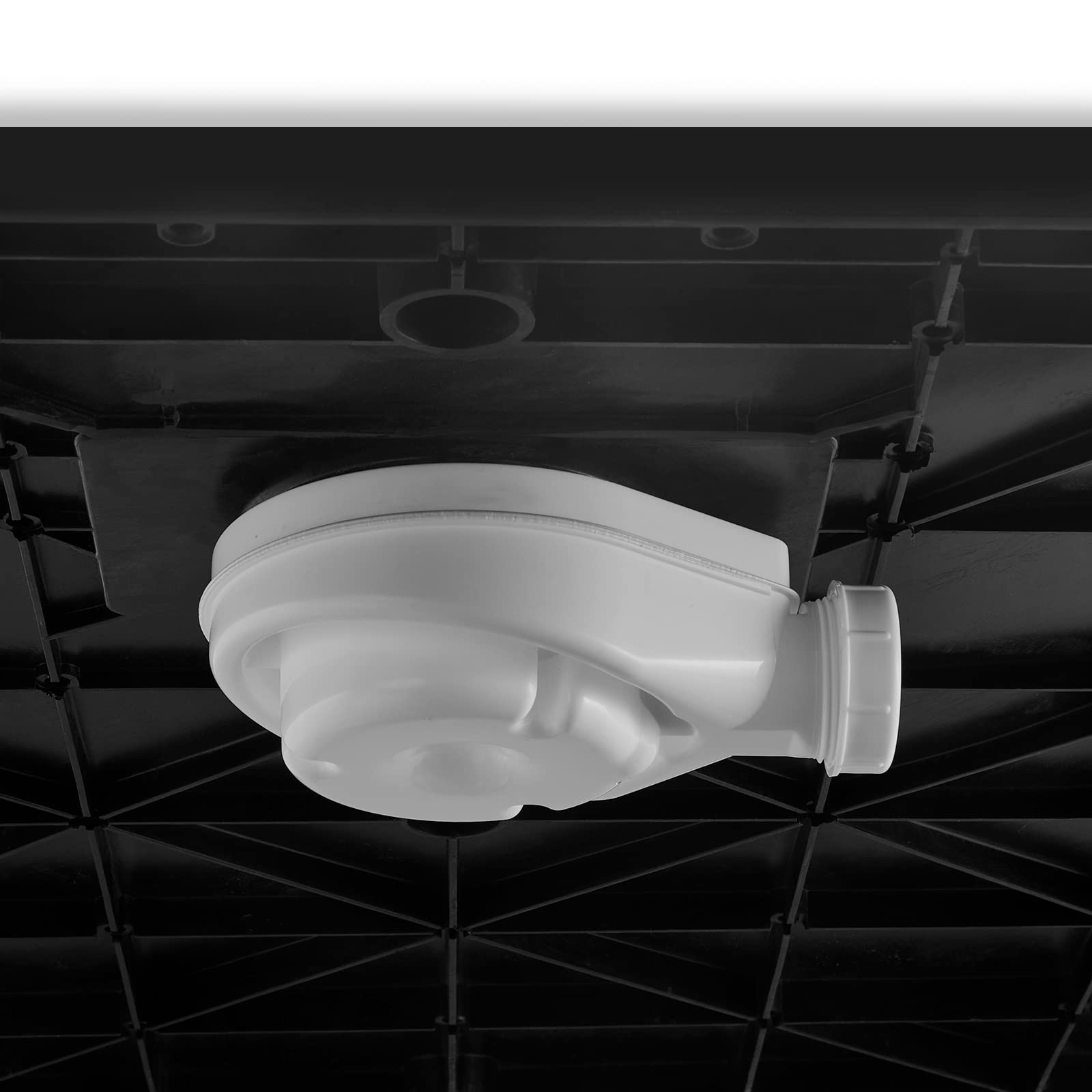 EMKE kit de trou de vidange de bac de douche, blanc