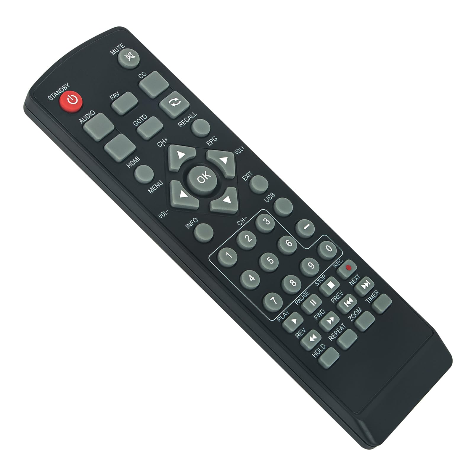 Télécommande AT103B convertisseur TV numérique Ematic AT-103B de remplacement - 7
