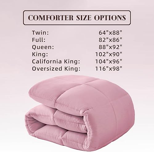 Miniatura 5 de DOWNCOOL - Edredones de tamaño individual, relleno de edredón, para todas las estaciones, edredón ligero, edredón de hotel, con pestañas en las