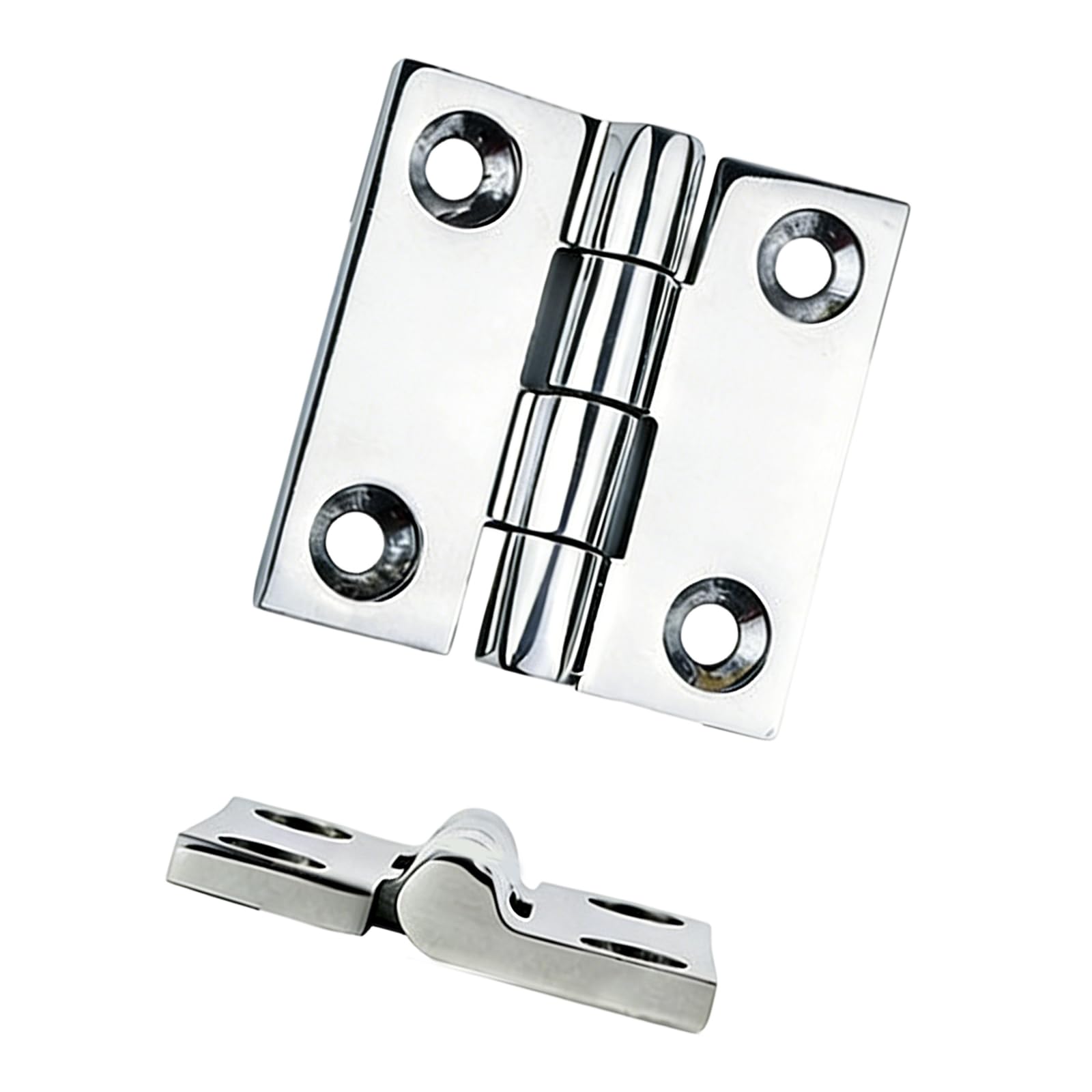 Boat Hardware Stainless Steel Construction Marine Hinges for Saltwater Environments Wide Application Quiet Engine Cover
