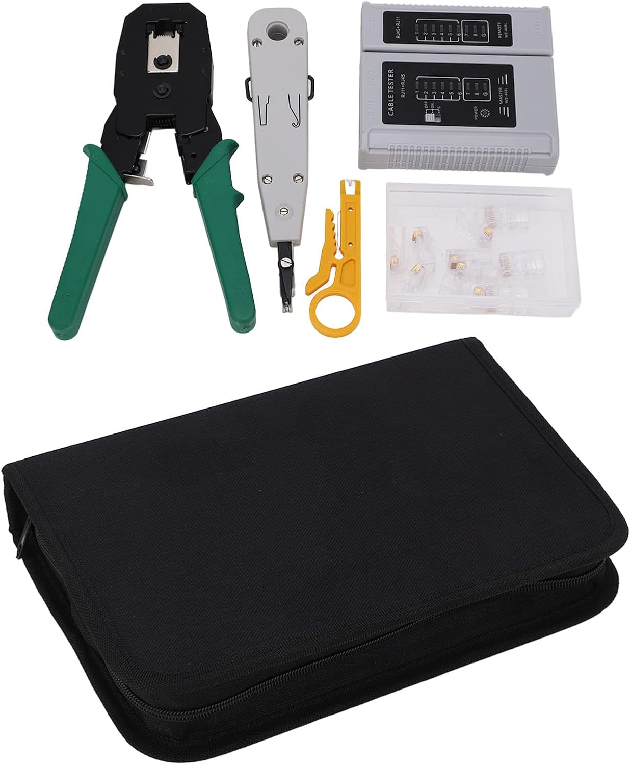 Cable Crimper Kit, Ergonomic Professional Network