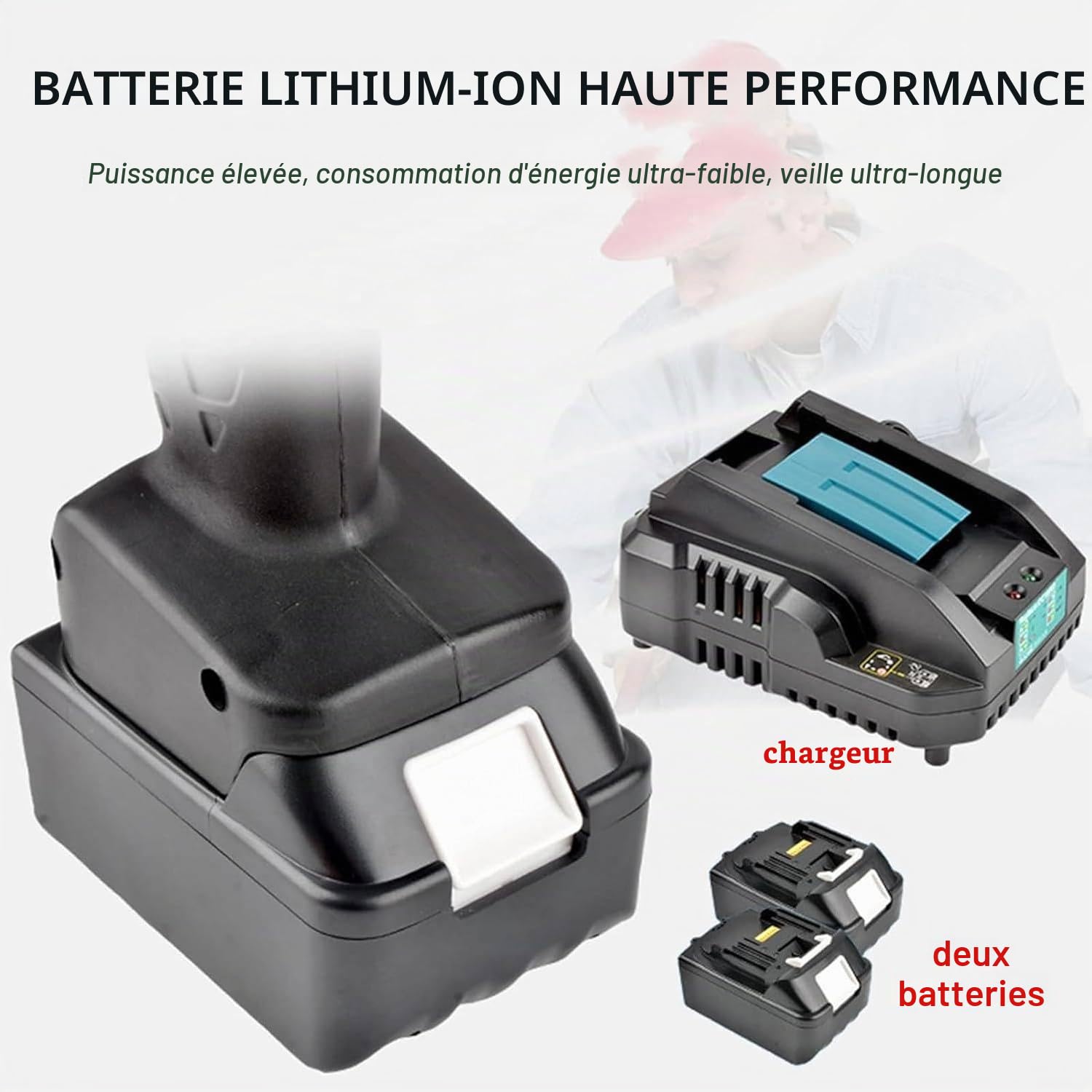 Qiang Coupe Câble Électrique À Cliquet,Coupe Câble à Batterie,Coupe Câble Hydraulique avec 2 Batteries 18 V 4,0 Ah Outil Coupe Fil électrique pour câble blindé en cuivre Al,75mm