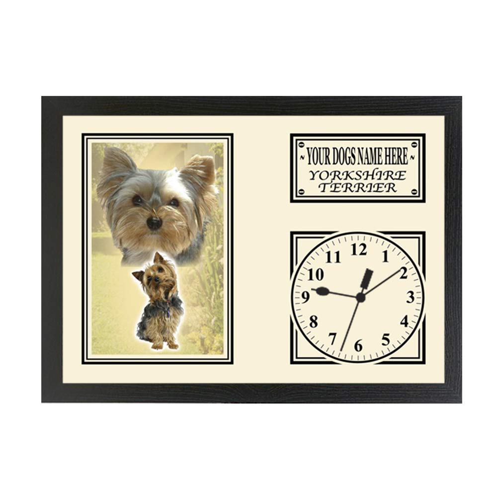 Personalised Gift Products Yorkshire Terrier Personalised Dog Breed Gift Clock