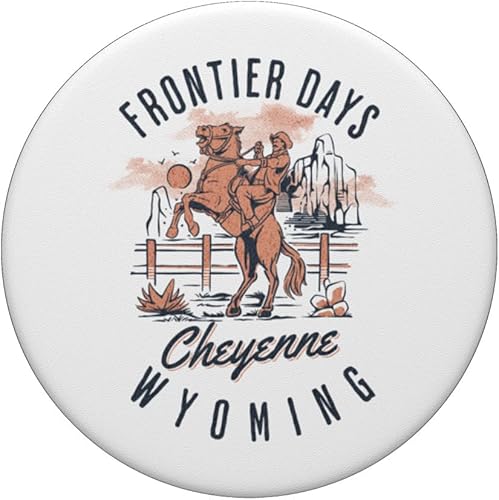 Miniatura 3 de Cheyenne Wyoming Cowboys and Horse Frontier Days PopSockets PopGrip intercambiable
