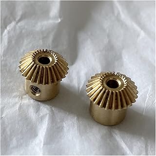 ZHENGGUIFANG ZGF-BR 2pcs Pinions 0.5M 25T 3 4 5 MM Bevel Gears Copper 90 Degree Transmission Gear M3 (Hole Diameter : 4mm, Number of Teeth : 0.5M 25T)