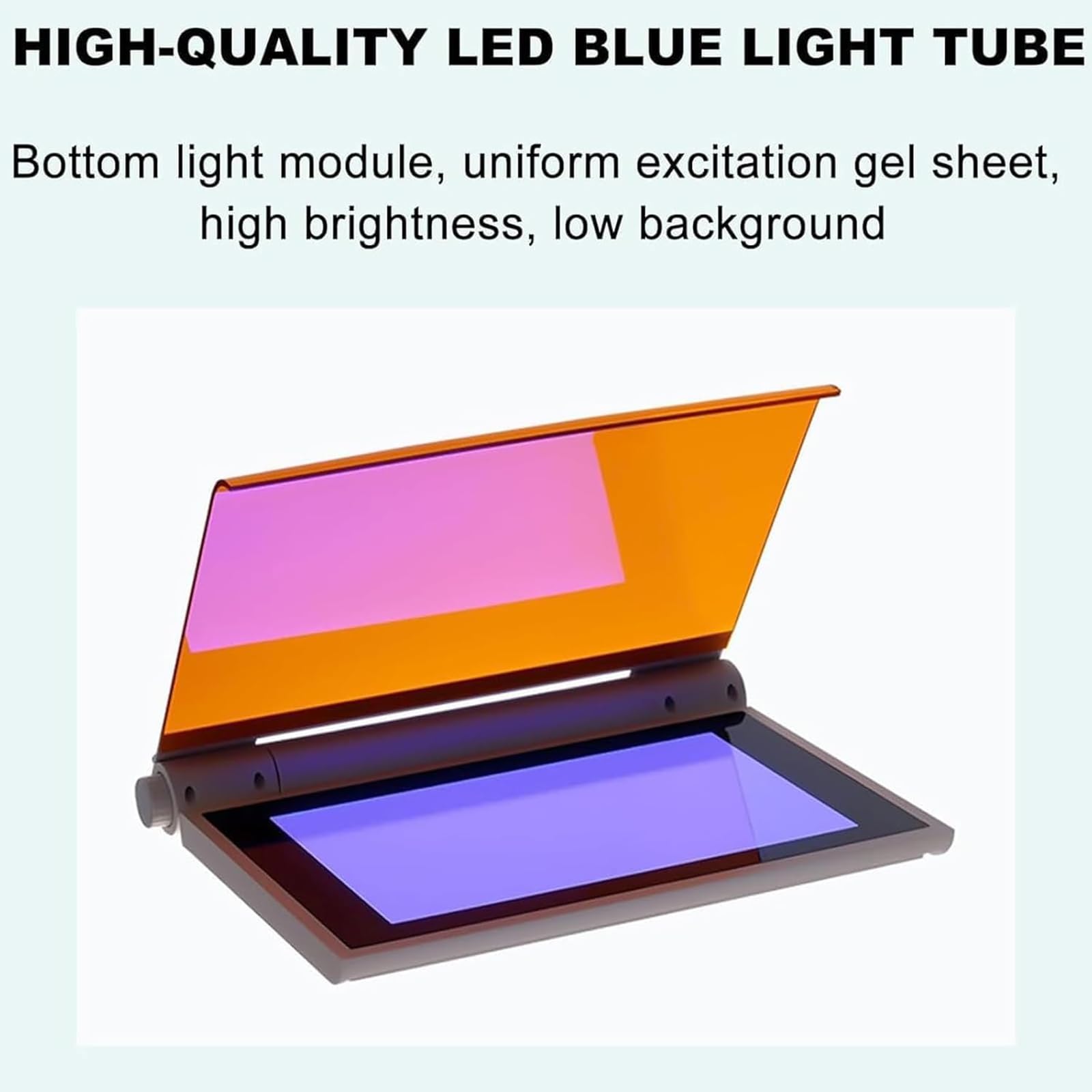 Transilluminatore a luce blu per imaging gel, LED integrato, lunghezza d'onda massima 470 nm, attrezzatura di laboratorio per risultati precisi nella ricerca scientifica