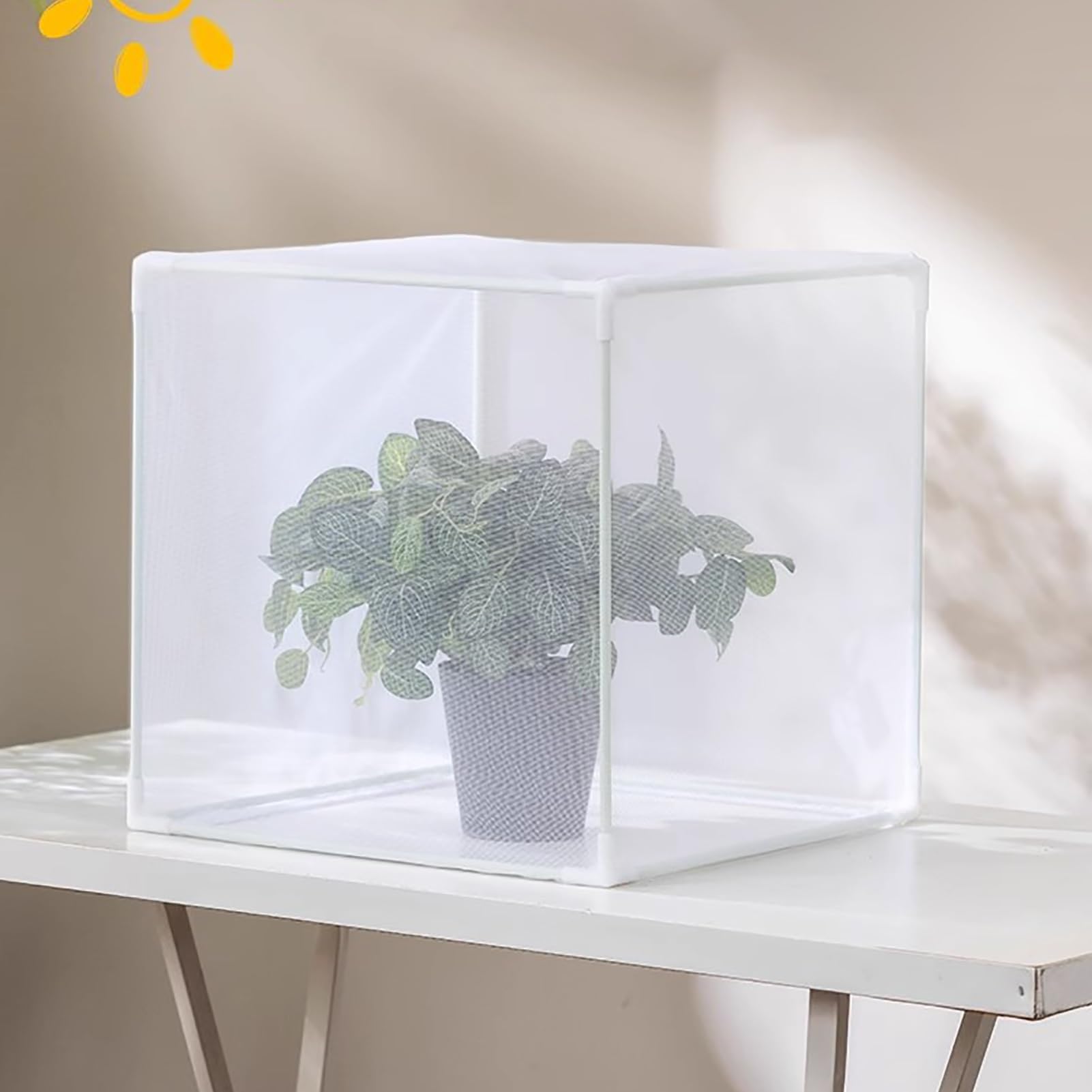 Rete Anti Insetti Reti da Giardino Barriera Antiparassitaria Sacchi per Copertura Piante, Tenda di Protezione Piante Gabbia Raccolto per Fiori, Copertura Letto Recinto Pomodori(LxWxH 65X45X45CM)