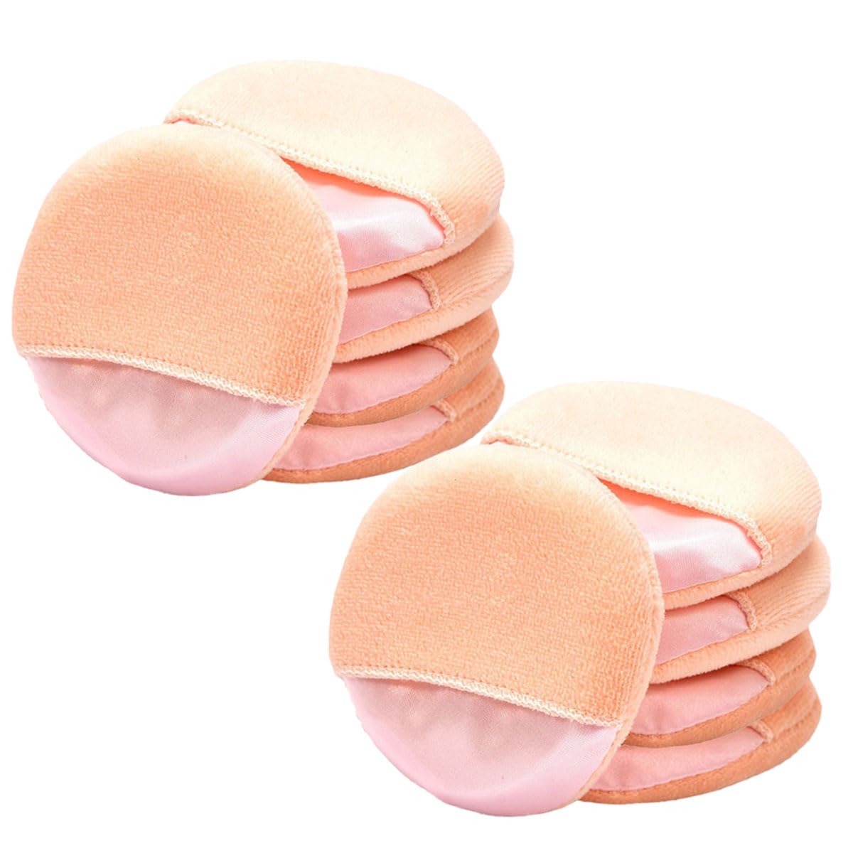 Ewanda store 10 Pcs Cosmetic Makeup Face Powder Puffs Body Power Puff Soft Sponge Foundation Makeup Tool
