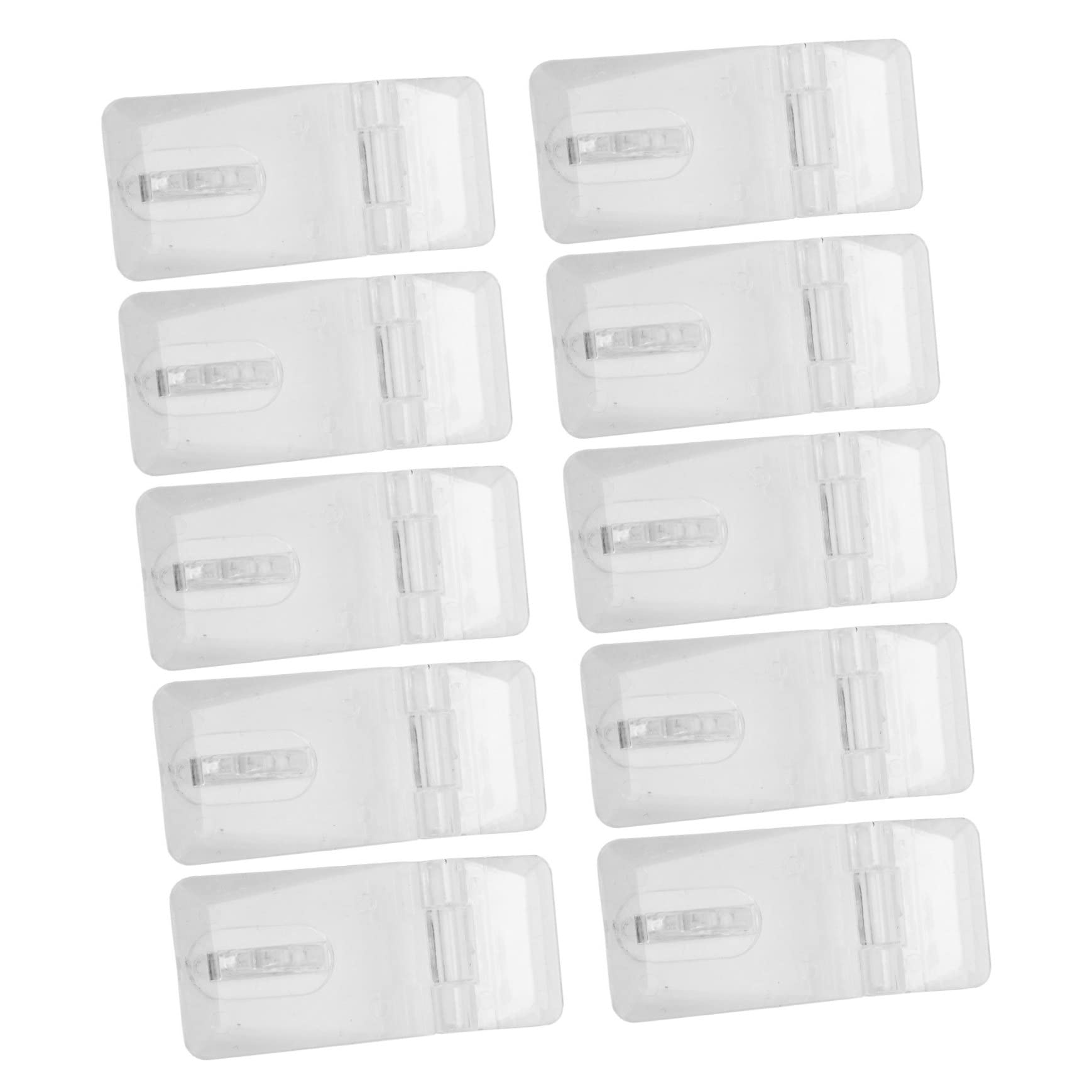 Veemoon Acrylic Hinge Lock Plastic Lock Hasp for Suitcase Mini Hinge Hasp Latches Hardware 20 Sets