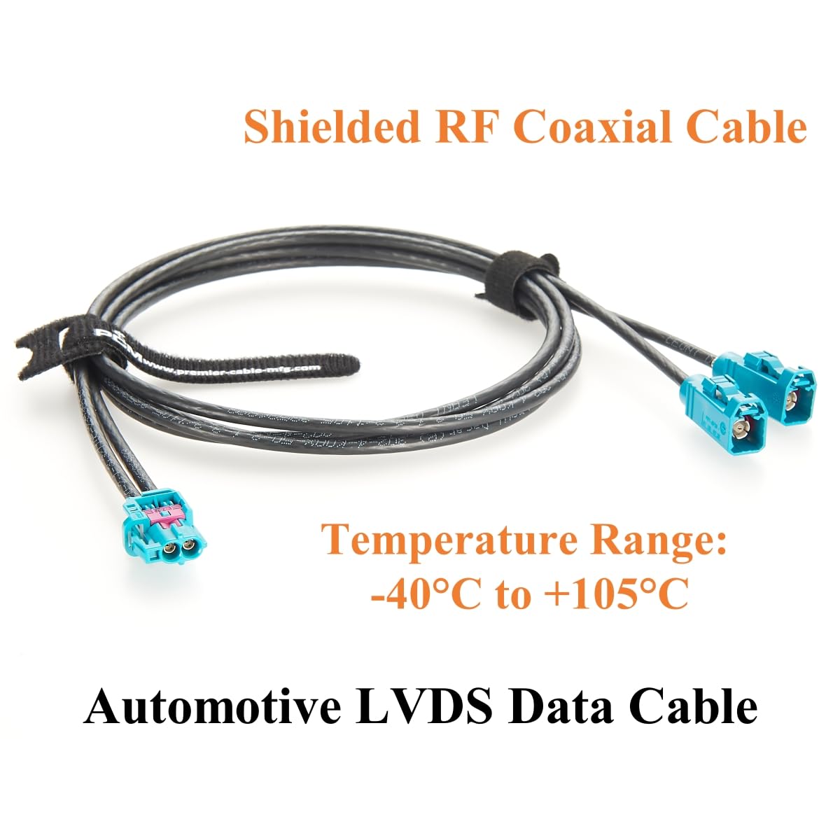 2 in 1 Rosenberger HFM Mini FAKRA Cable Dual Cavity Mini Fakra Z Female AMK16C-1M4Z5-Z to Fakra Female 59Z113-000-Z RF Coaxial Extension Cable for ADAS, Automotive Camera, Infotainment(1M/3.28FT)