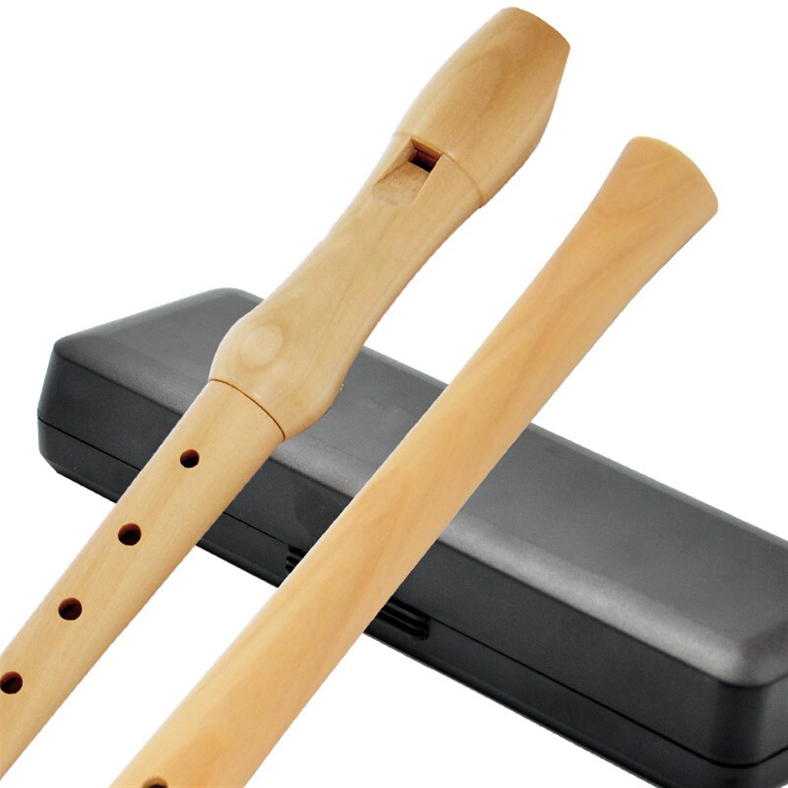 Schüler, die Anfänger sind, lernen C-Tune. Unterrichten Sie die Klasse, um Acht-Loch-Holzflöte mit hohem C-Tune zu spielen Tenorflöte