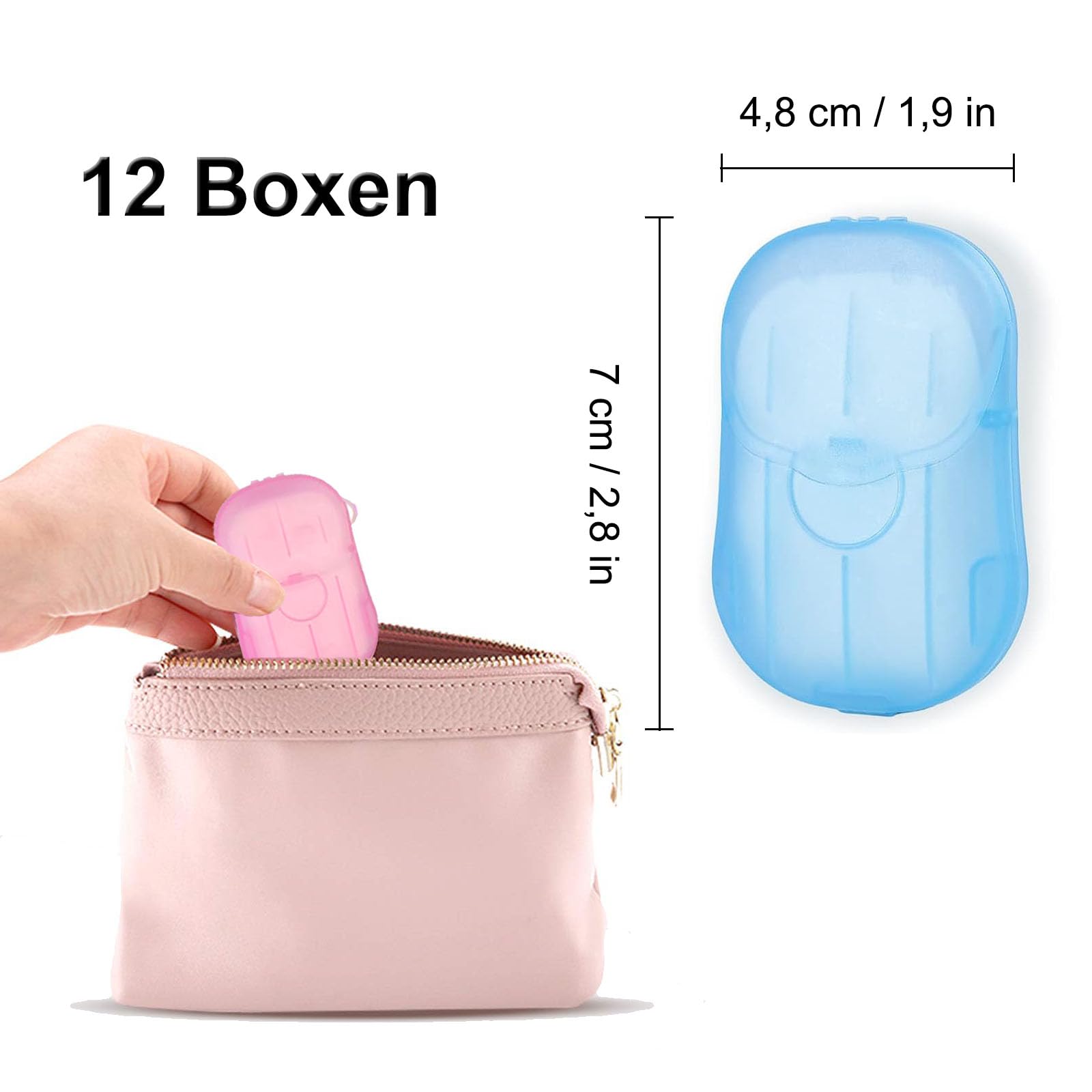 Fogli Di Sapone Da Viaggio - 50 Pezzi, Portatili E Igienici, Per Mani Pulite Ovunque - Foto 8