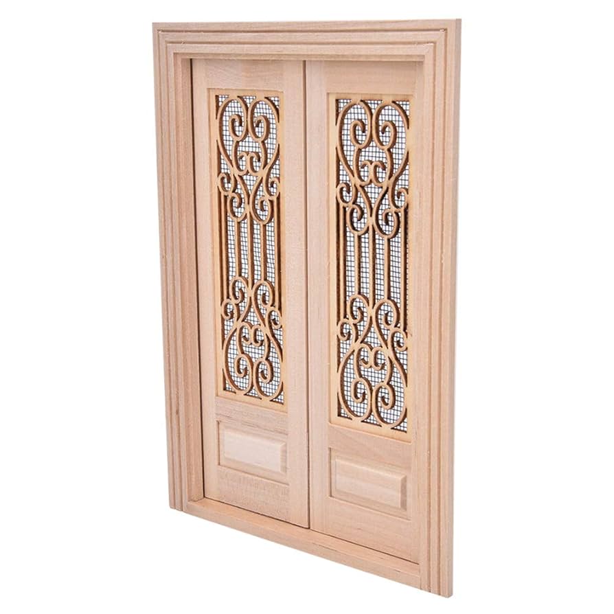 Amazon.co.jp: ドアおもちゃ、1:12スケールドールハウス家具