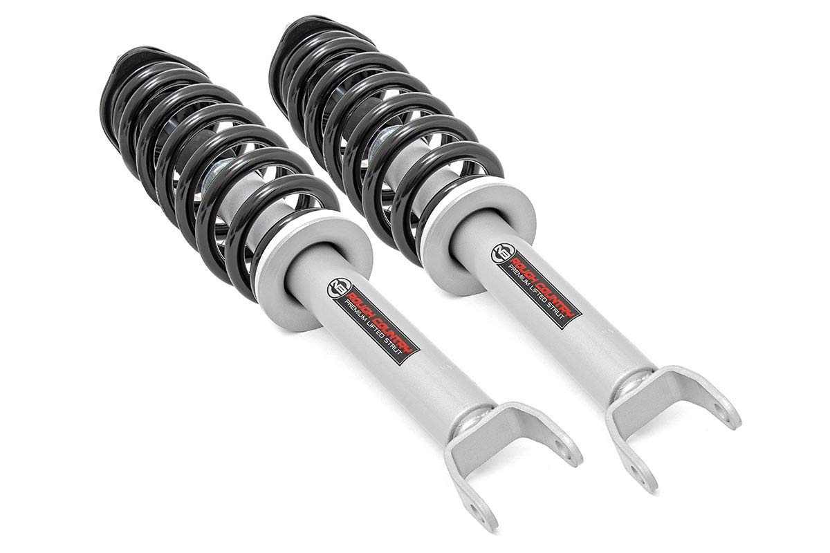Photo 1 of (used)(see all images) Rough Country 6" Loaded N3 Lifted Struts for 06-19 Ram 1500 4WD - 501023