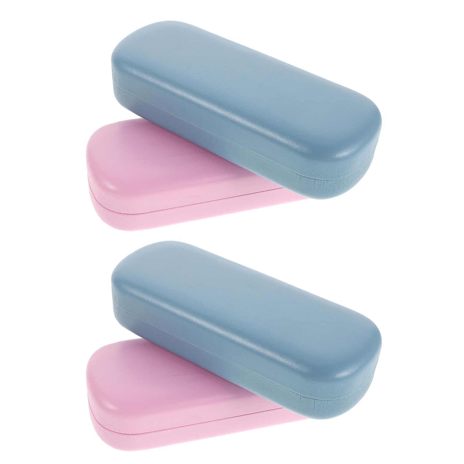 Healvian 4pezzi Scatola Rigida per Occhiali Portatile da Custodia per Occhiali da Sole Organizer da Viaggio Colore Cremoso Protezione Durevole per Ragazzi e Ragazze
