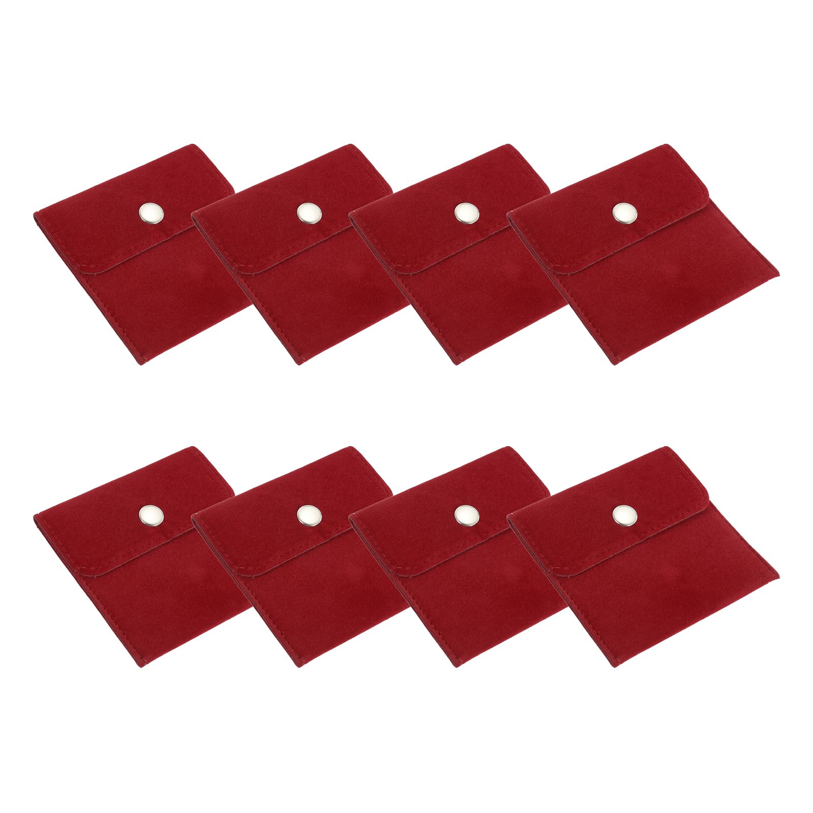 Bolsas de joyería PATIKIL contra arañazos, estuches de terciopelo rojo para guardar collares