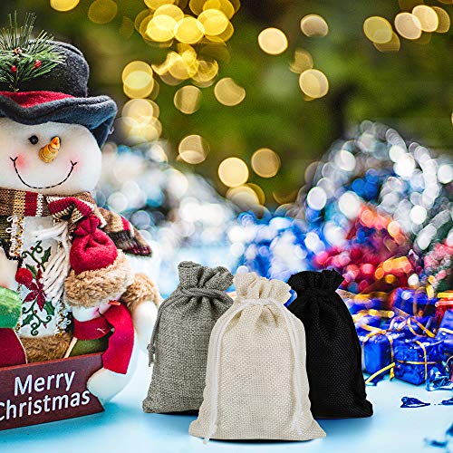 Adventskalender Säckchen Naler 24 Jutesäckchen mit Zahlenaufkleber