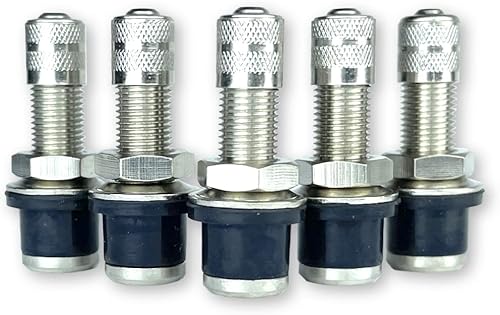 Miniatura 3 de Haltec Cinco reemplazos de vástago rápido QS-430 de 1-316 pulgadas de vástago de válvula de emergencia para cuatrimoto UTV carrito de golf y ruedas