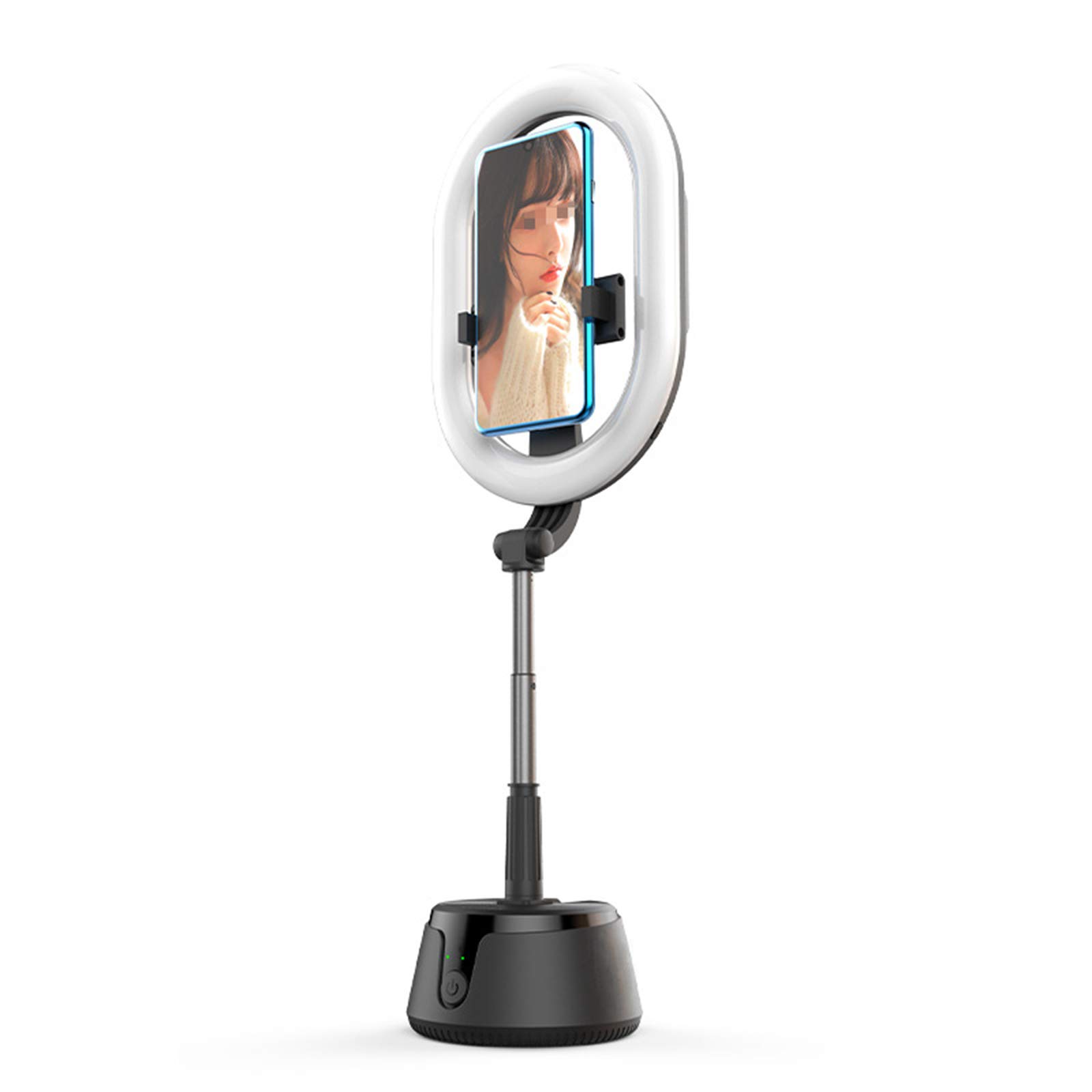 Luce ad Anello LED Pieghevole Luce Anello Telefono Selfie con Supporto Estensibile e Porta Telefono, Dimmerabile 3 Modalità Colore per Youtube, Tik Tok,Trucco, Fotografia