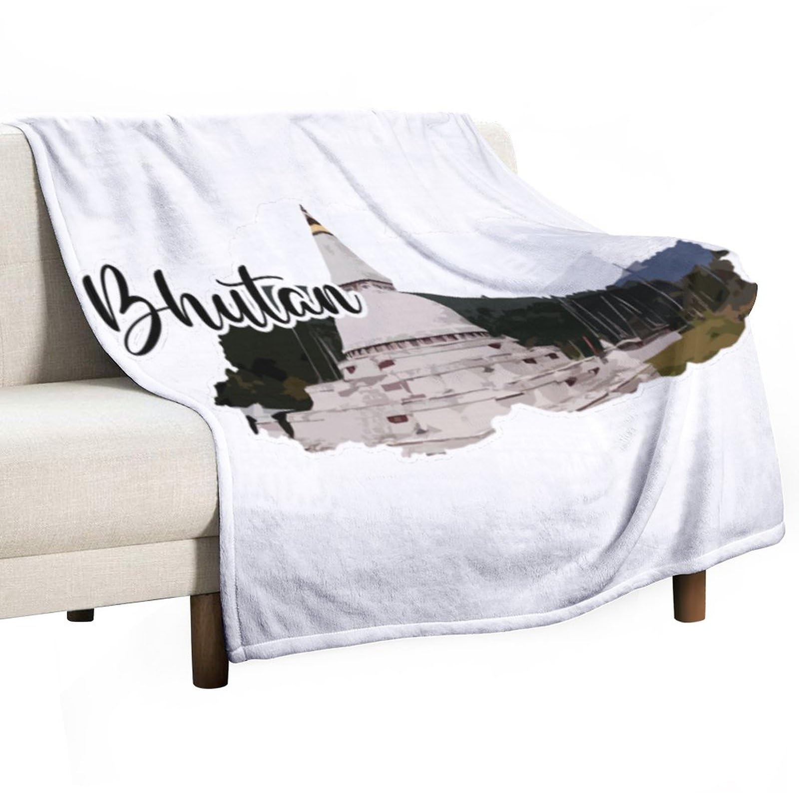 Couverture polaire illustration urbaine cadeau de naissance idéal 101x127 cm