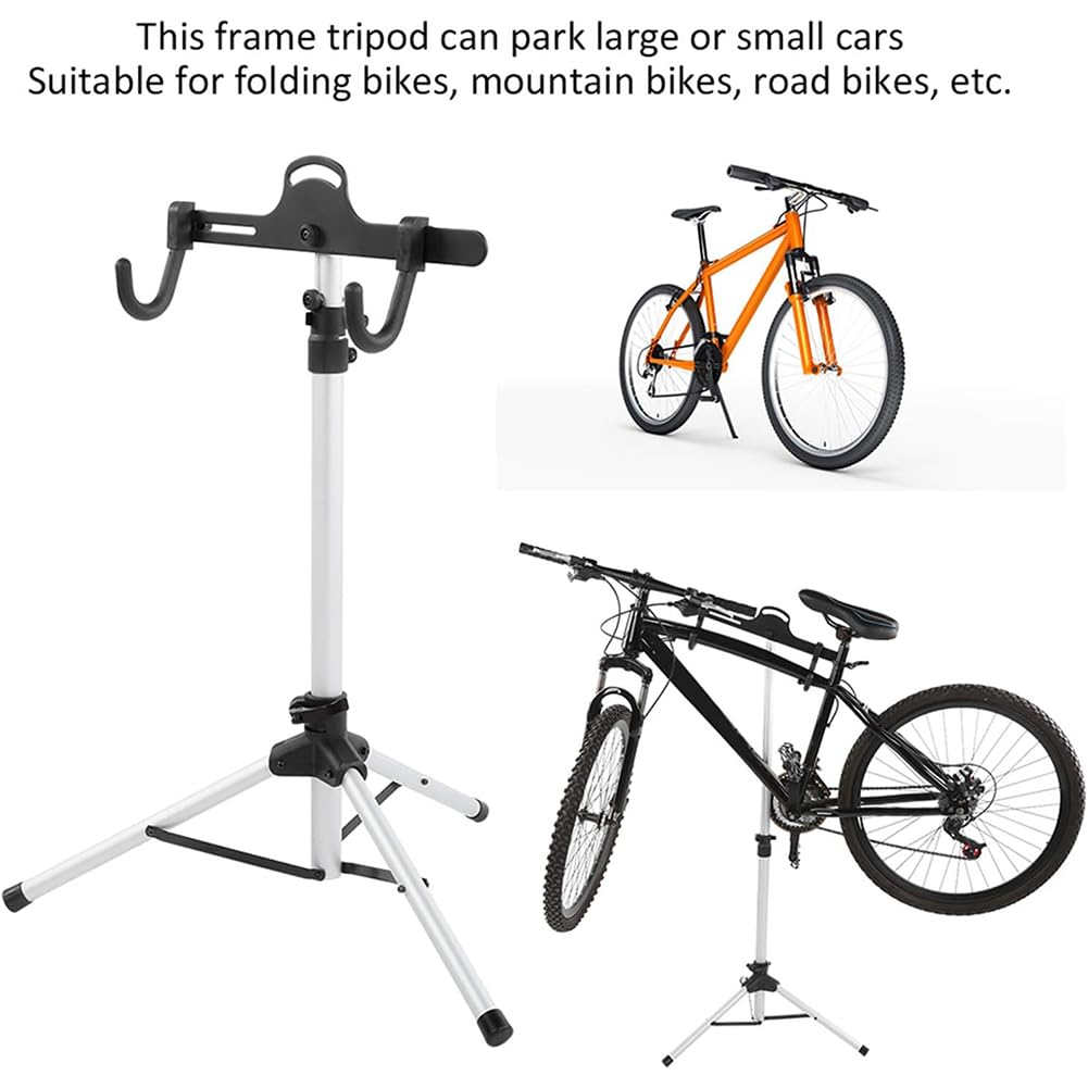 KK-GAL Bike Repair Stand, Bench Mount Bike Maintenance Stand Rack, Aluminum Alloy Bicycle Display Stand, Portable Aluminum Bicycle Workstand, Adjustable Height, Easy Utility Bicycle Stand