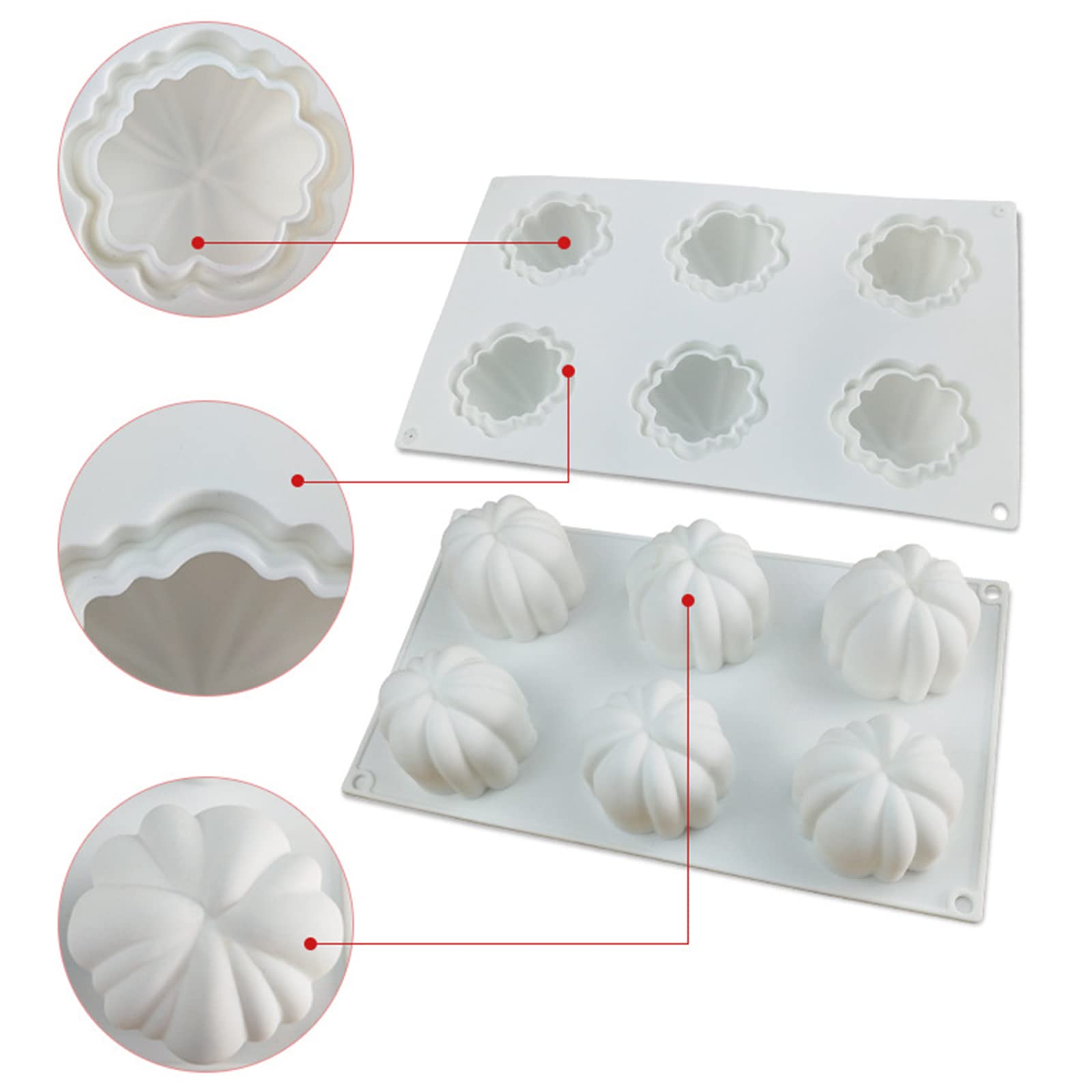 Simulazione stampo in silicone zucca-Stampo candela zucca-Stampo in