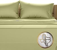 Vista 32 de TEXAS LINEN CO. Juego de 4 fundas de almohada 100% algodón egipcio, tamaño estándar/Queen, lujosas fundas de almohada de algodón de 1500 hilos