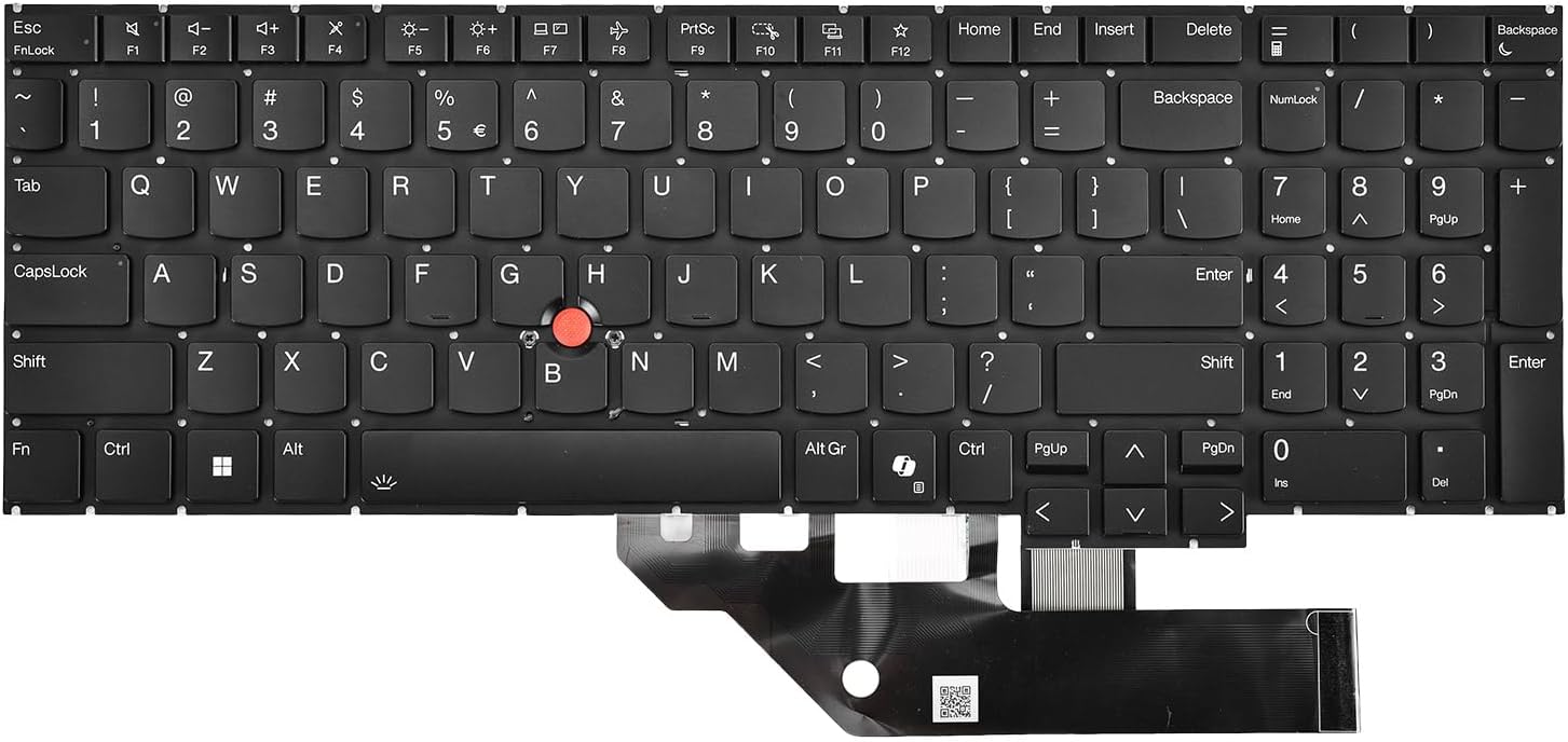 Replacement Keyboard for Lenovo Thinkpad E16 Gen 2 Type Type 21M5 21M6 21MA 21MB with Backlit with AI Key US Layout