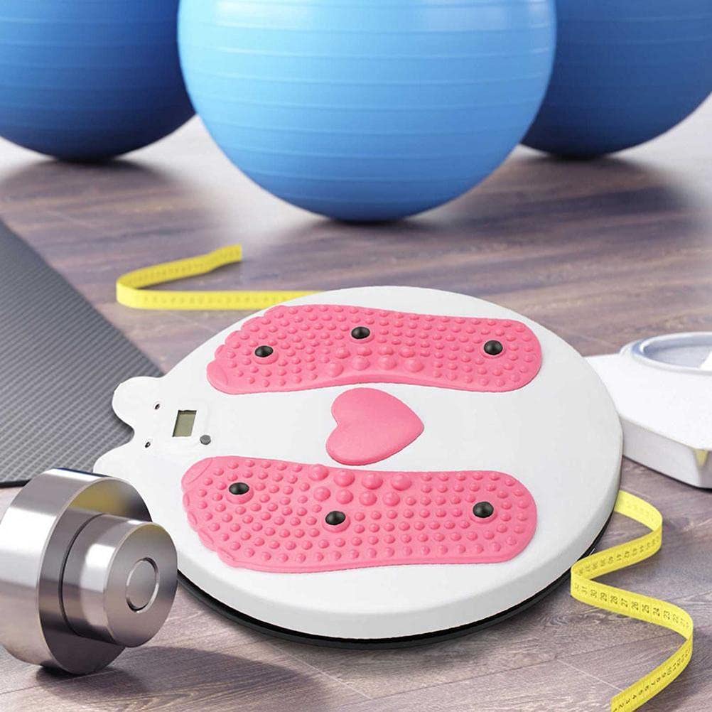 Placa giratoria de cintura para entrenamiento aeróbico, fitness, torsión, tabla de equilibrio, tabla de equilibrio, ejercicio de cintura y masaje de pies, disco giratorio
